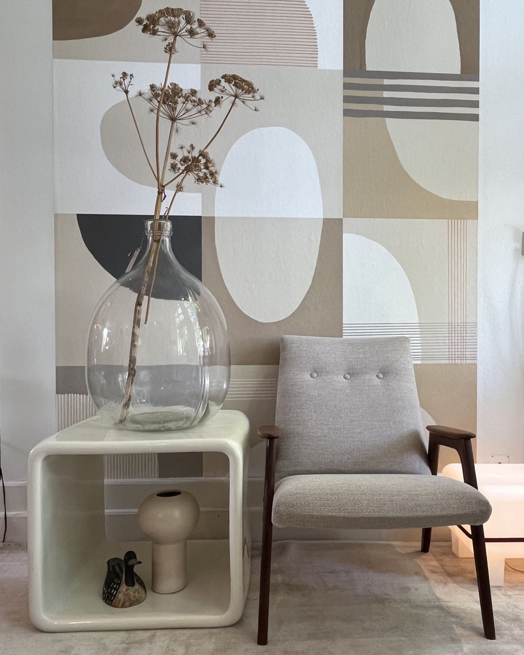 Fiberglass side table