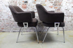 2er-Set Stühle im Eero Saarinen-Stil