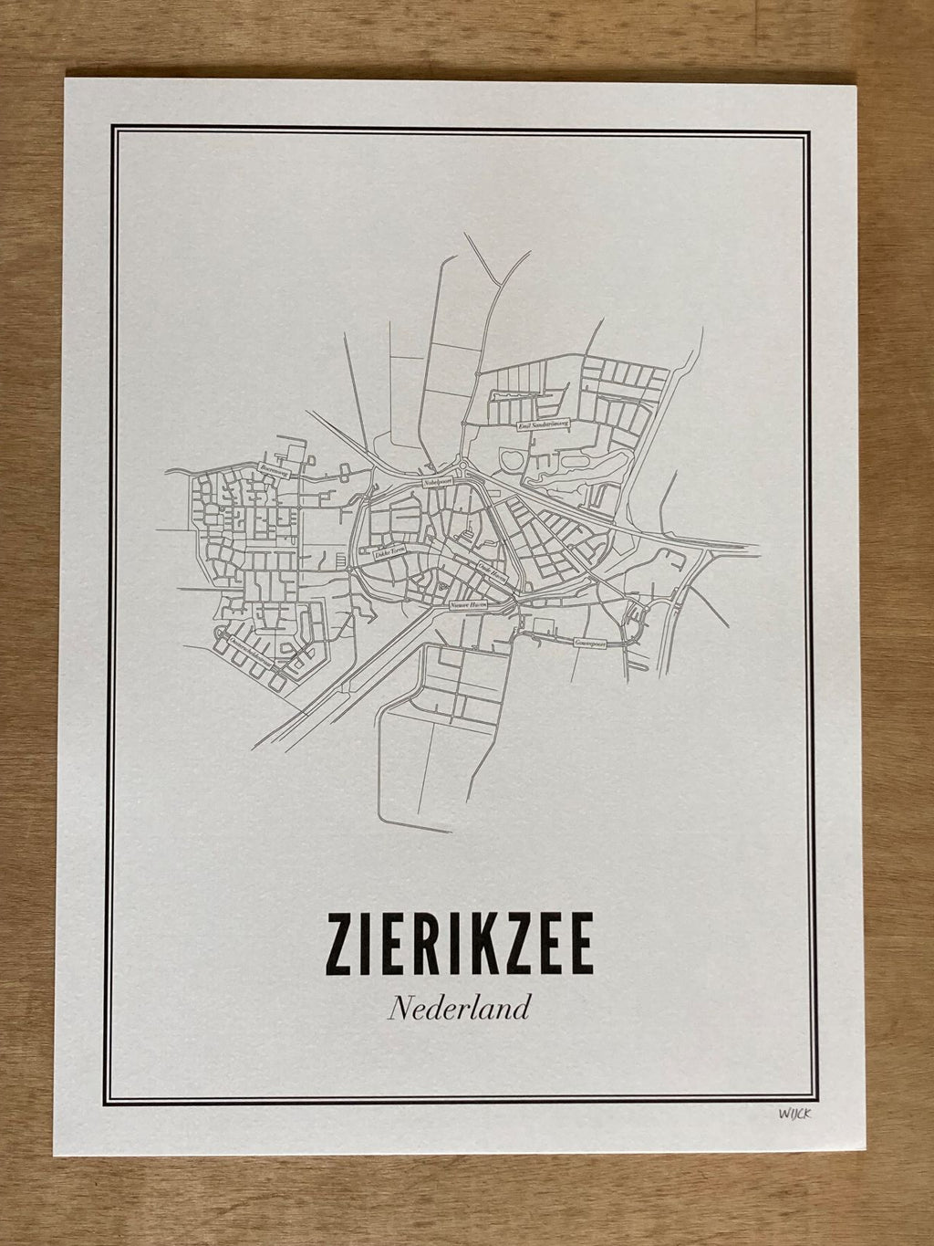 Zierikzee-Plakat / Karte