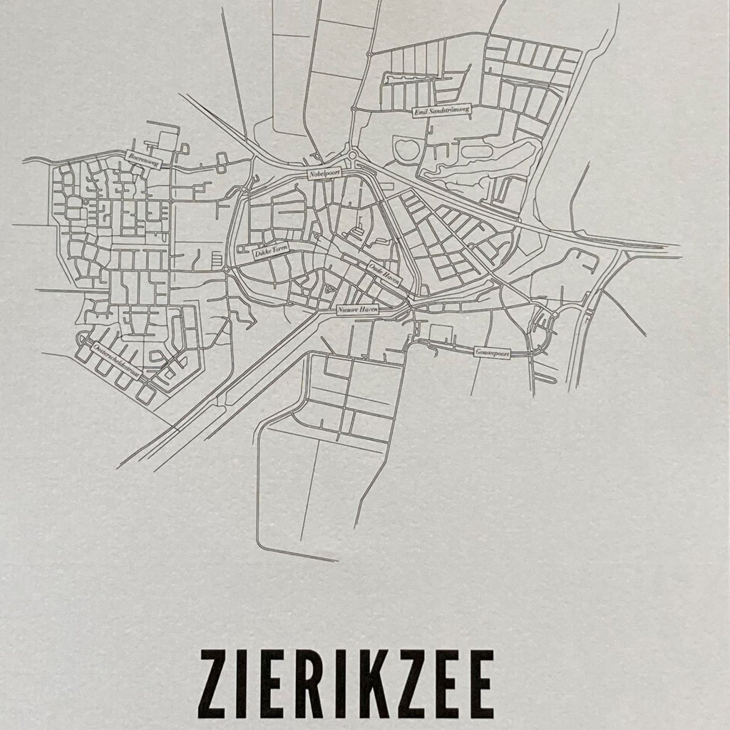 Zierikzee-Plakat / Karte